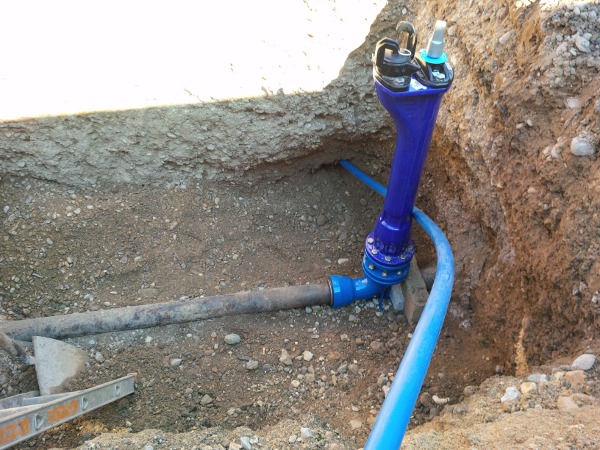 Aufweitglocke HDPE-Rohr, expander cone HDPE pipe  © TERRA AG, Reiden, Switzerland