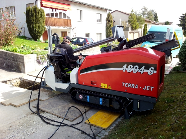 Bohrarbeit, pilot bore © TERRA AG, Reiden, Switzerland