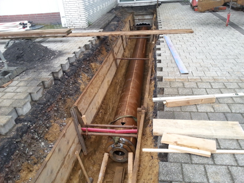 Stahlrohr auf den U-Profilen, steel pipe on a U profile © TERRA AG, Reiden, Switzerland