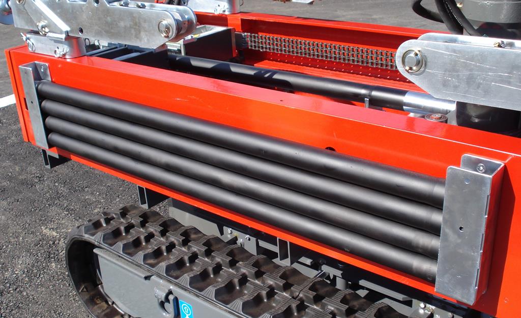 Storage of the drill rods